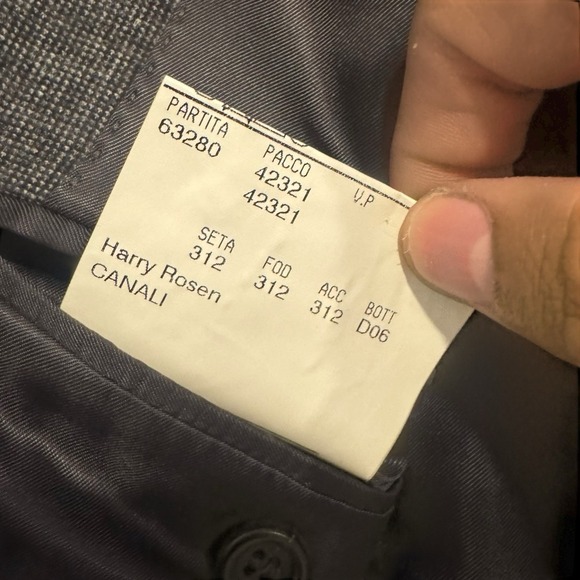 Canali Blazer Mens 54 Tweed Sport Coat Wool Cashmere Italy Harry Rosen Jacket - Picture 16 of 16